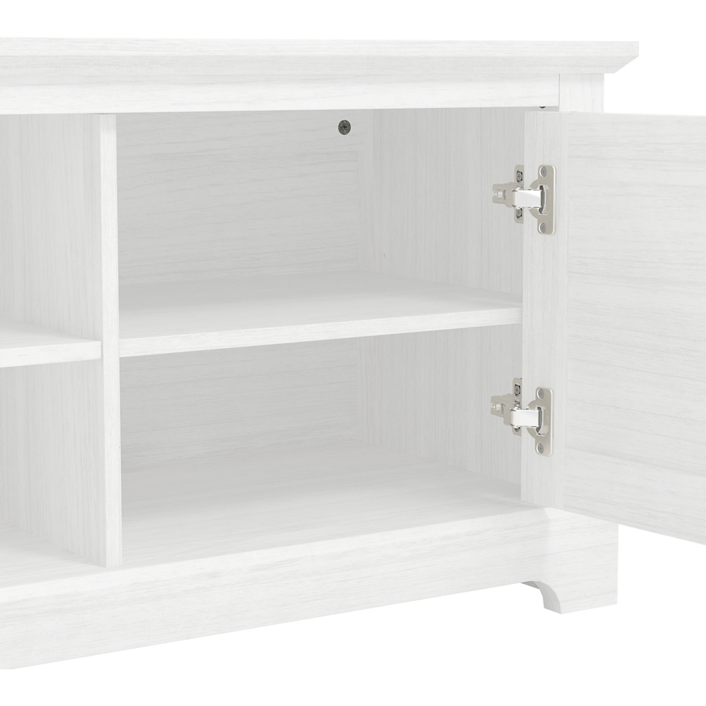 GFW Salcombe 2 Door 2 Shelf White TV Unit Image 5