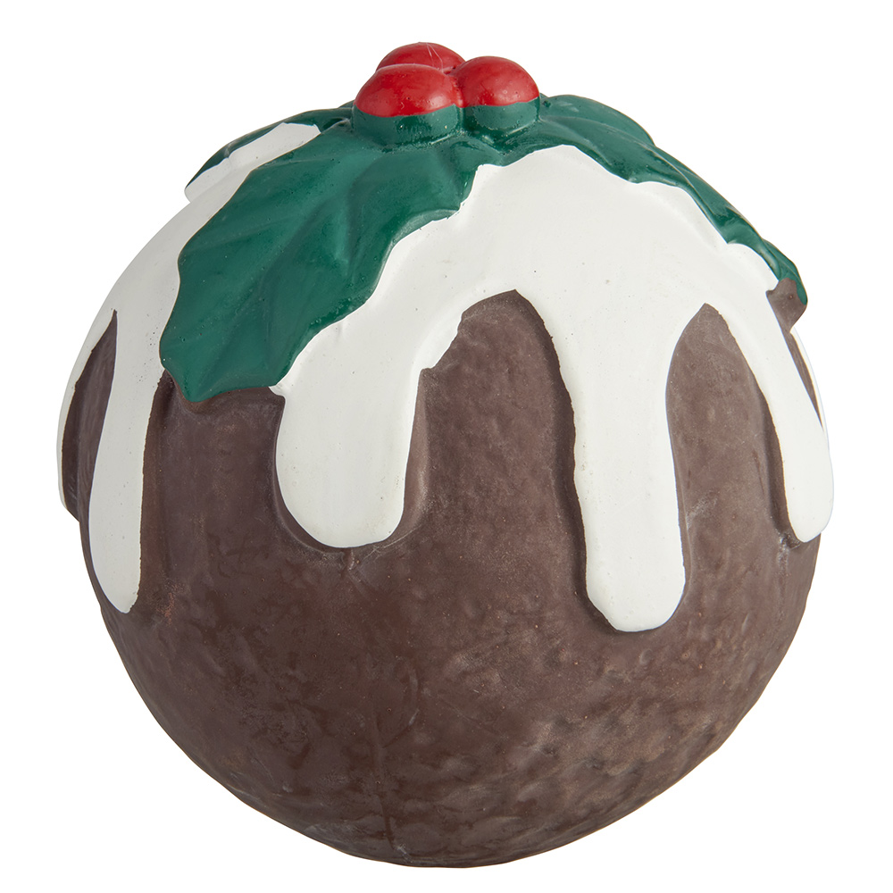Christmas Latex Pudding Dog Toy Image 1