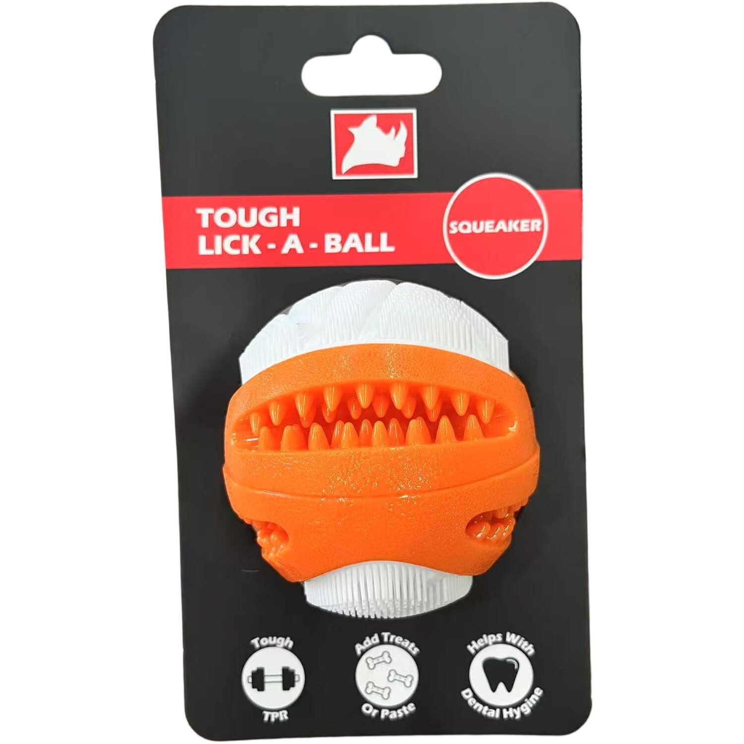 Lick A Ball Squeaky Dog Toy Image 2