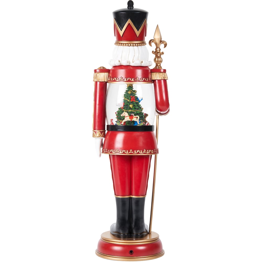 Traditional Glitter Spinning NutcrackerMulticolour Image 4