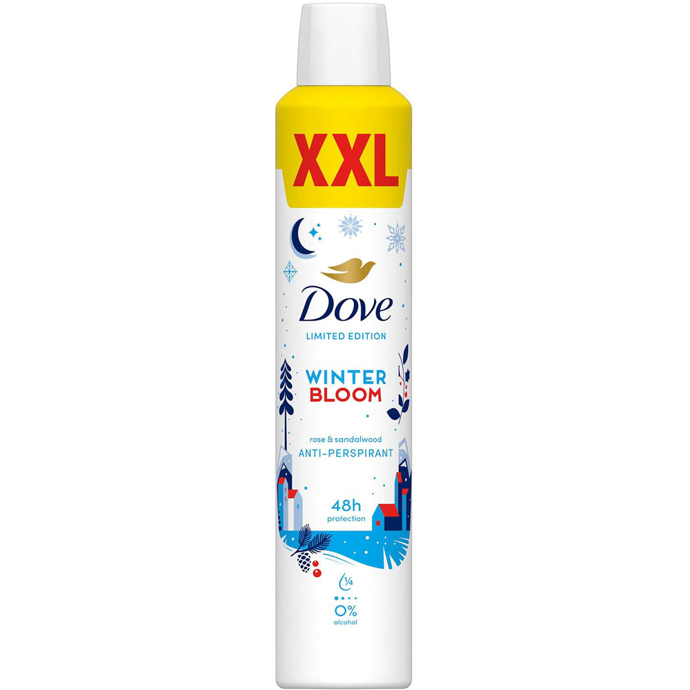Dove Limited Edition Winter Bloom Antiperspirant Aerosol Deodorant 300ml 6 Pack Image 2