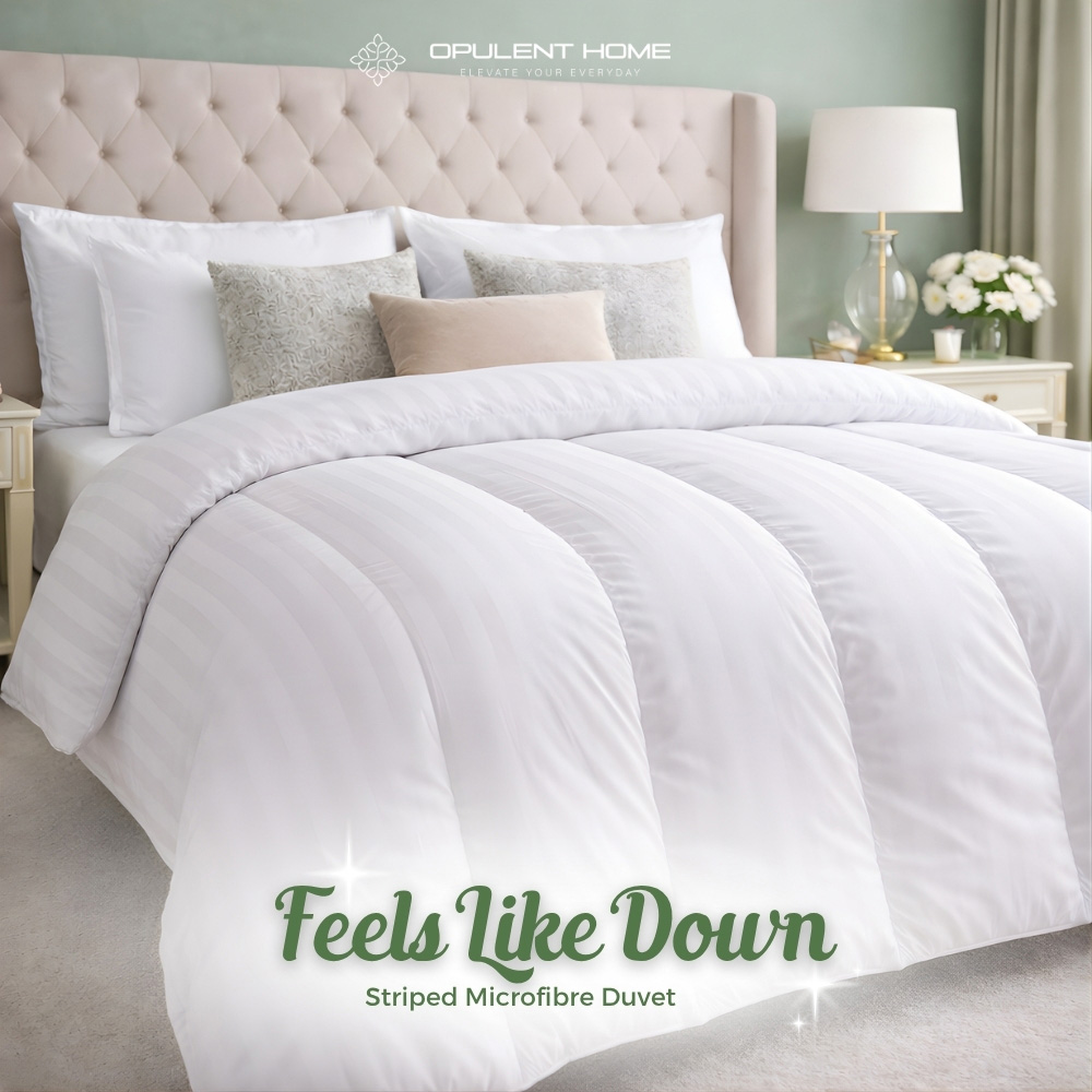 Opulent Home Single White Maximum Warmth Winter Hollowfibre Duvet 18 Tog Image 3