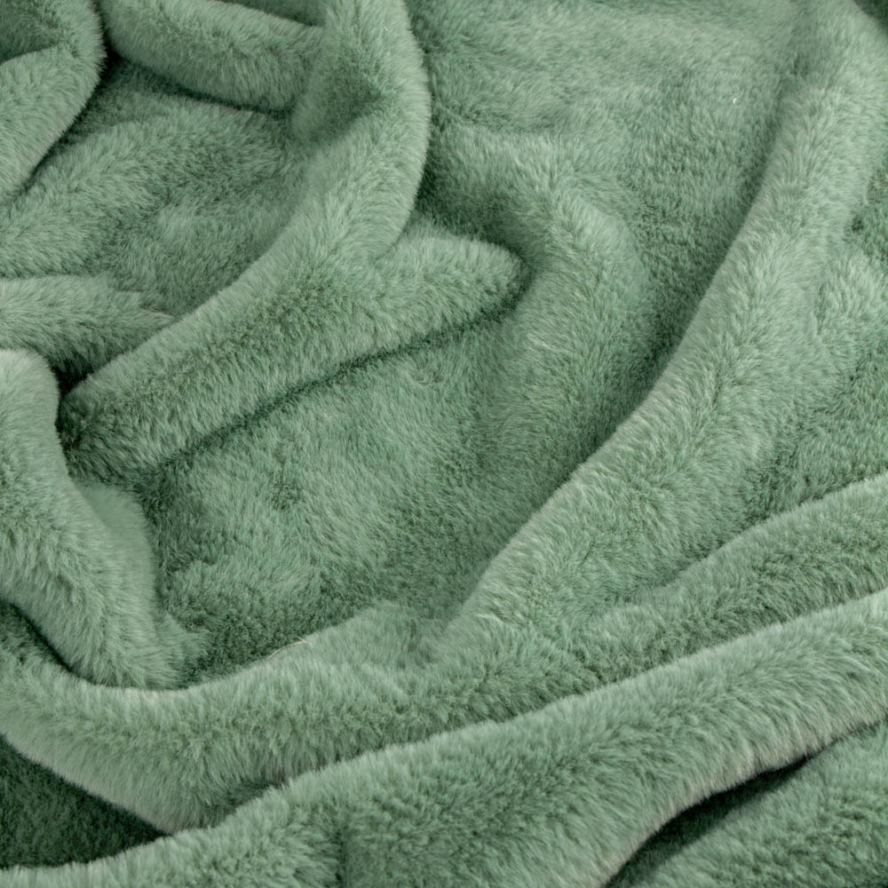Furn Frost Green Kallu Double-Sided Faux Fur Throw 130 x 180cm Image 3