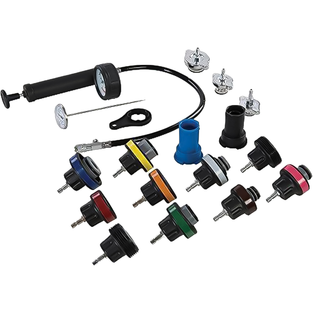Silverline 18 Piece Radiametertor Pressure Test Kit Image 2