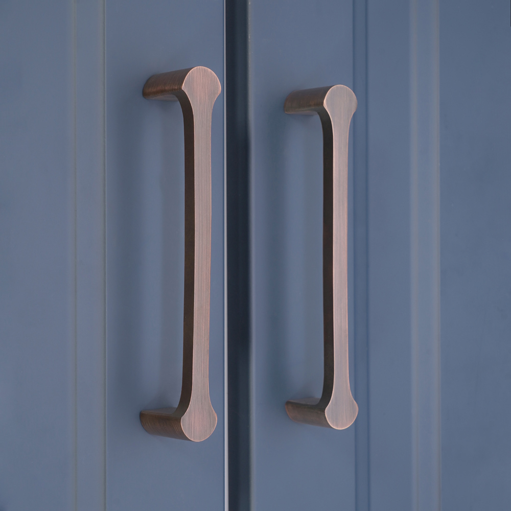Spira Brass Tulip Aged Bronze Cabinet Pull Handle 165mm Image 2