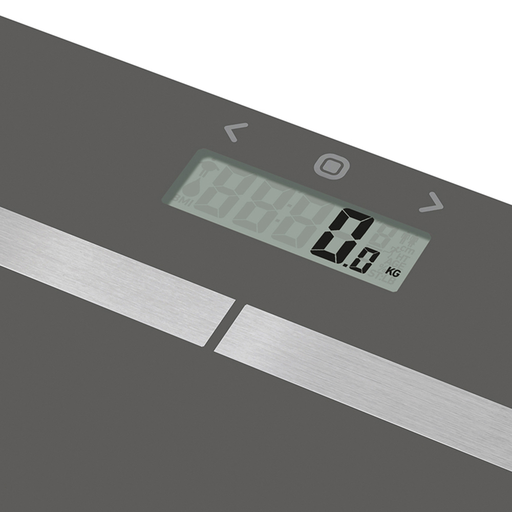 Salter Grey Glass Bathroom Scales Image 5