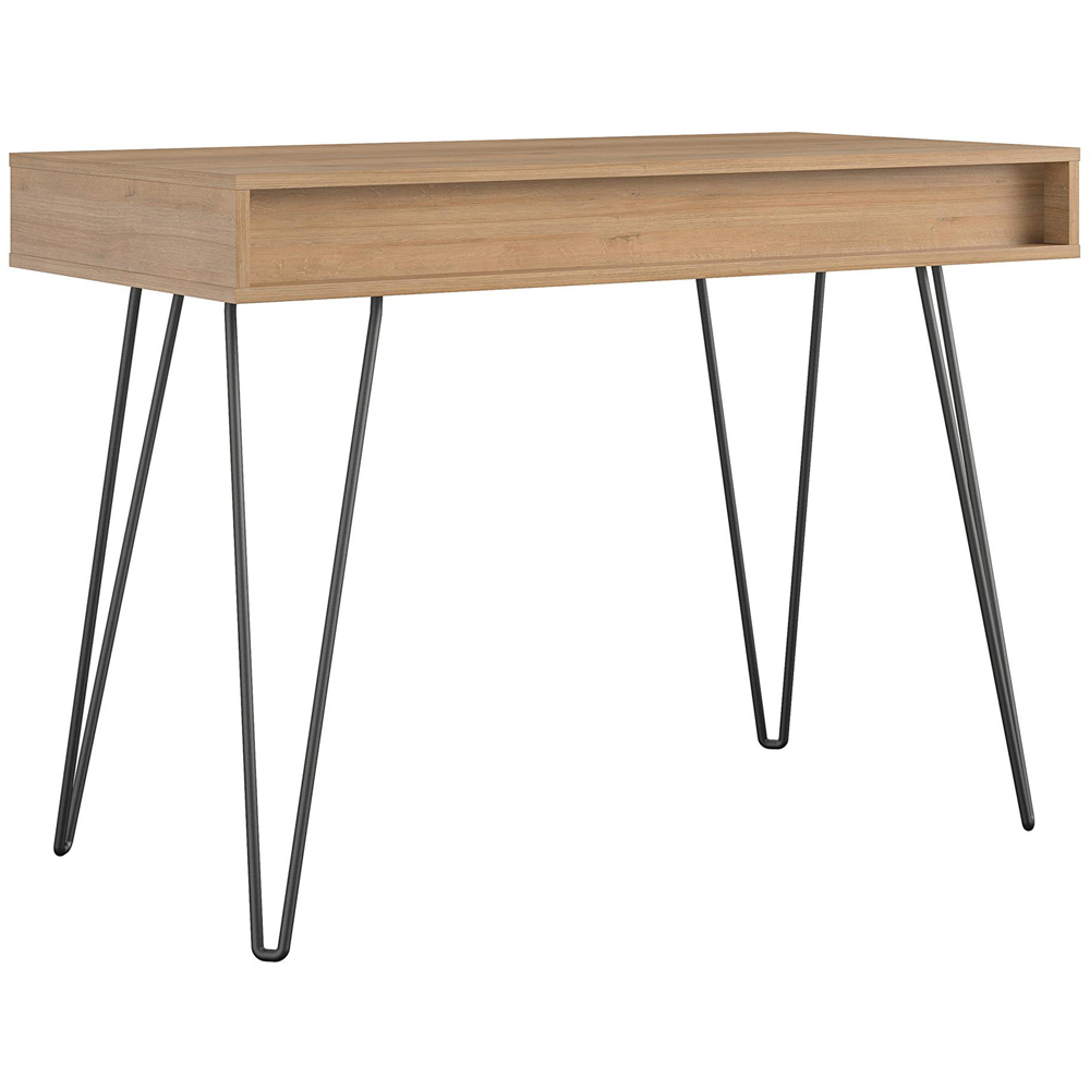Novogratz Harmony Single Drawer Laptop Desk Natural and Black Image 6