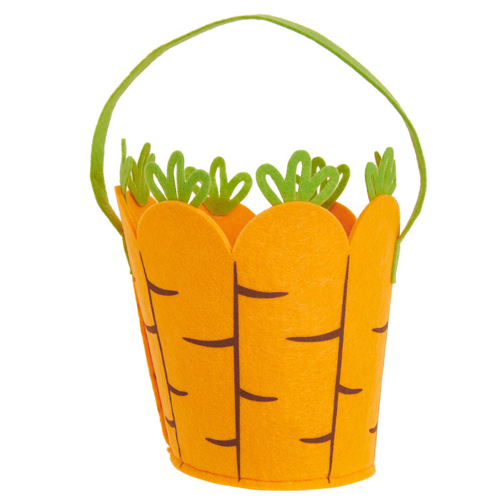 Wilko Felt Carrot Bucket Image 1