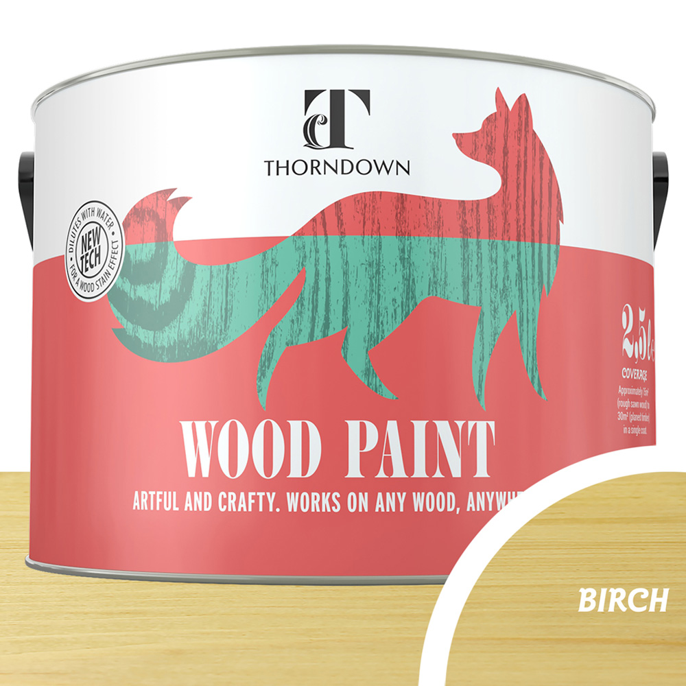 Thorndown Birch Satin Wood Paint 2.5L Image 3