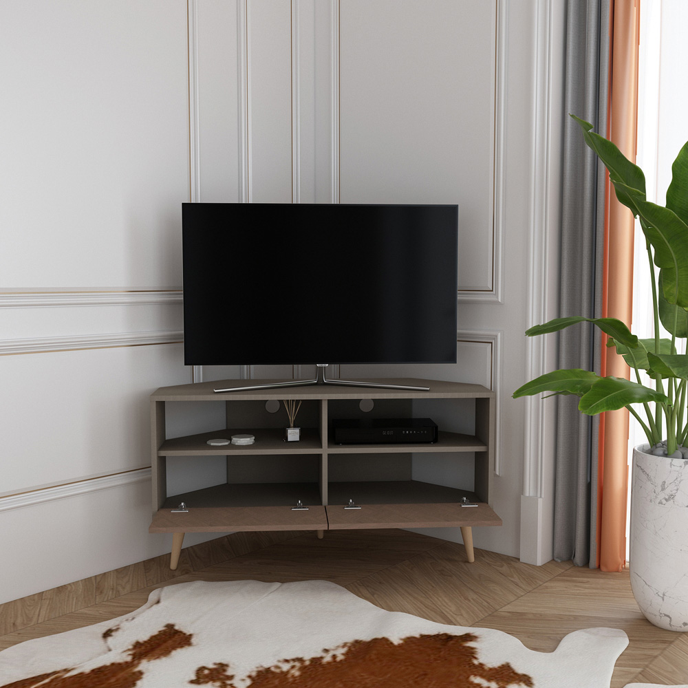 Decorotika Aura 2 Drawer 2 Shelf Galaxy Vintage TV Unit Image 4
