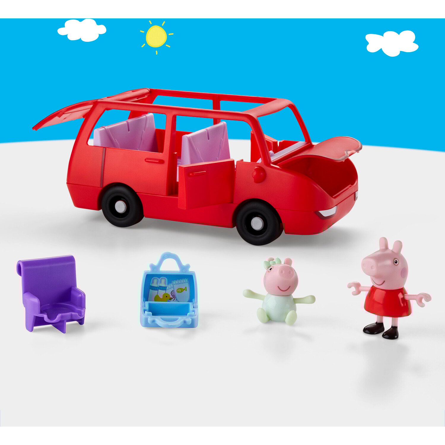 Peppa Pig Big Family Car Toy Set Red Image 9