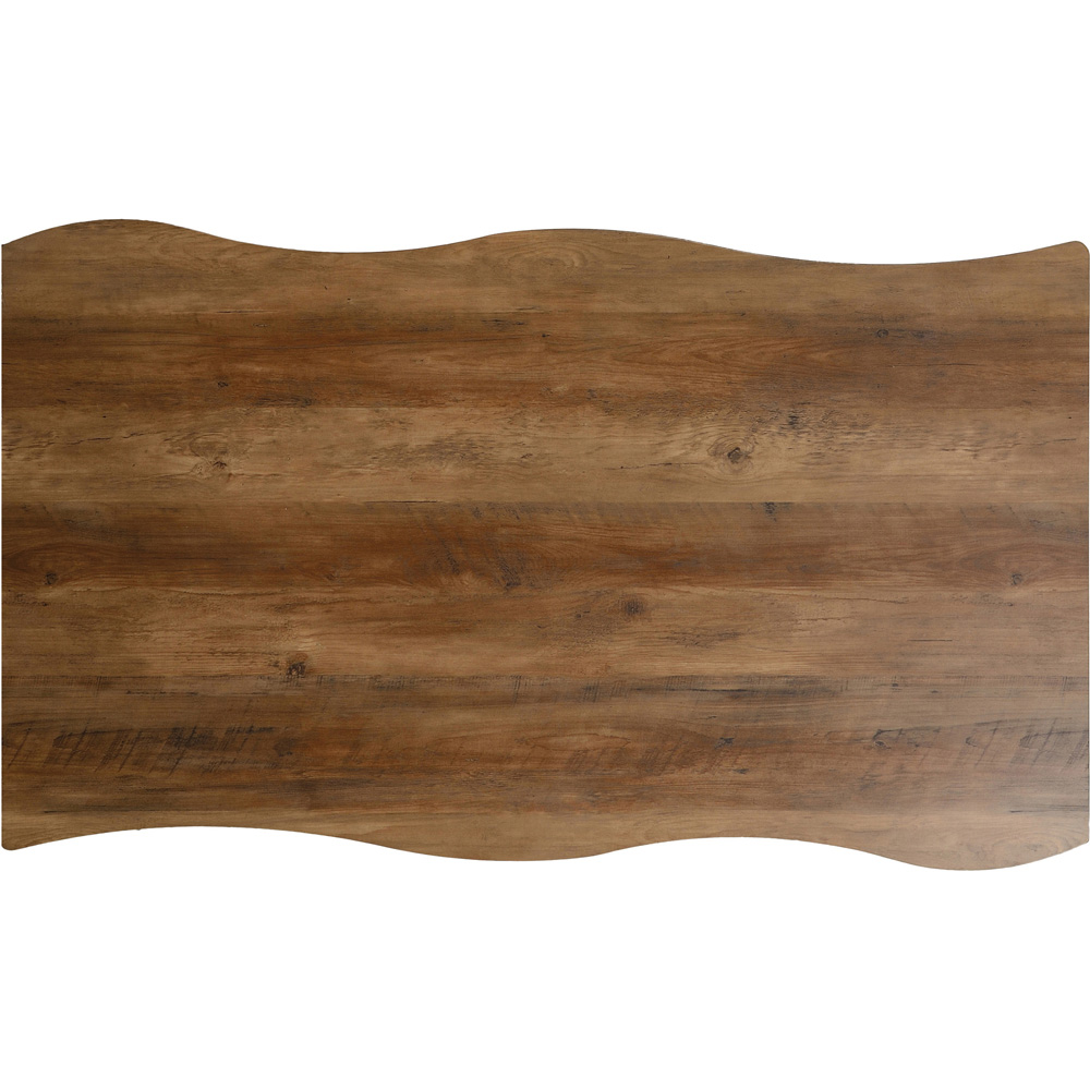 Seconique Quebec Wave Edge Medium Oak Dining Table Image 6