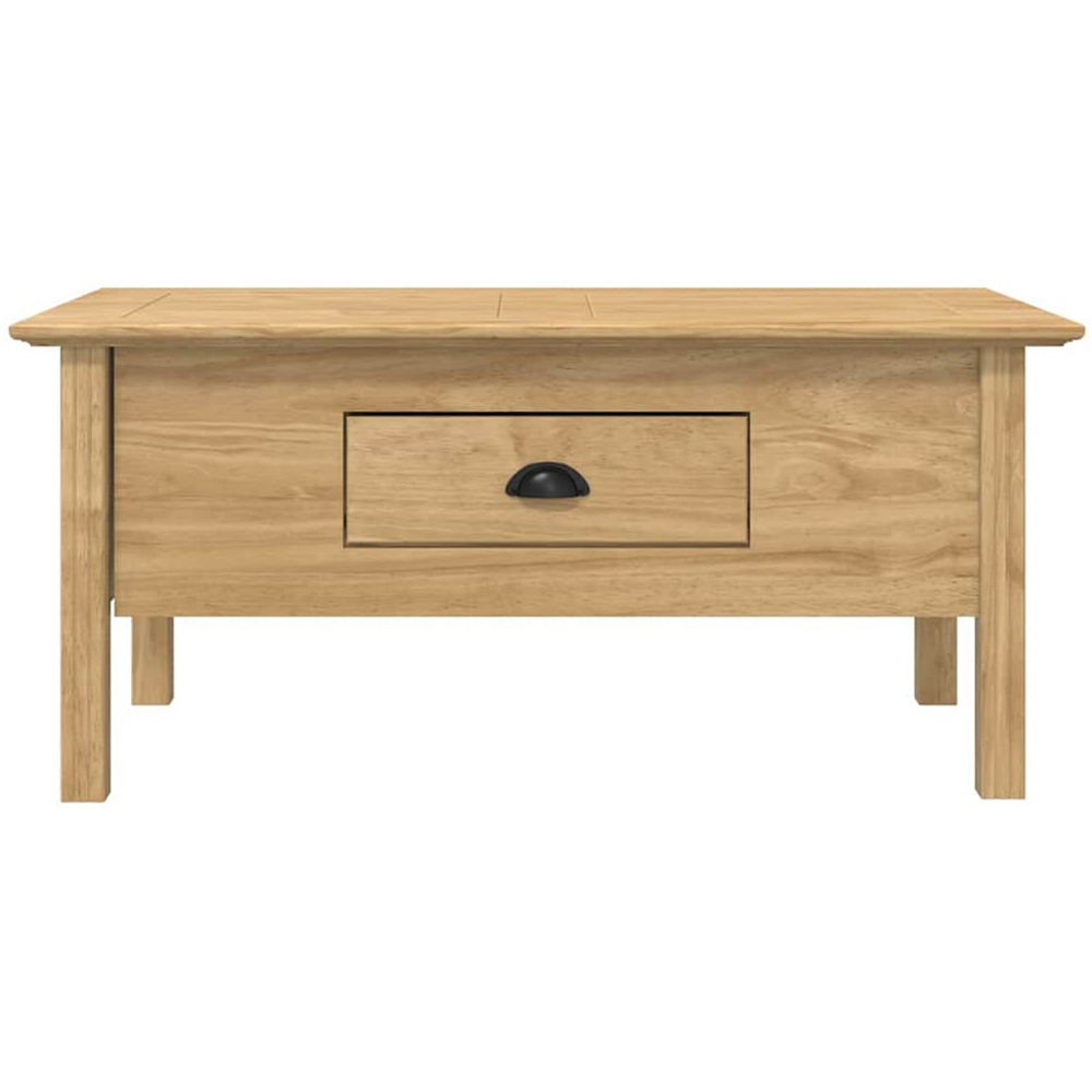 vidaXL Bodo Single Drawer Honey Brown Coffee Table Image 4