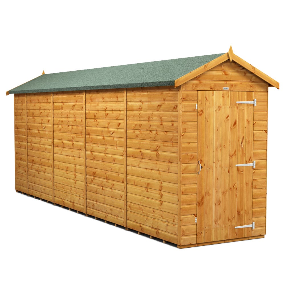 Power Sheds 18 x 4ft Apex Wooden Shed Image 1