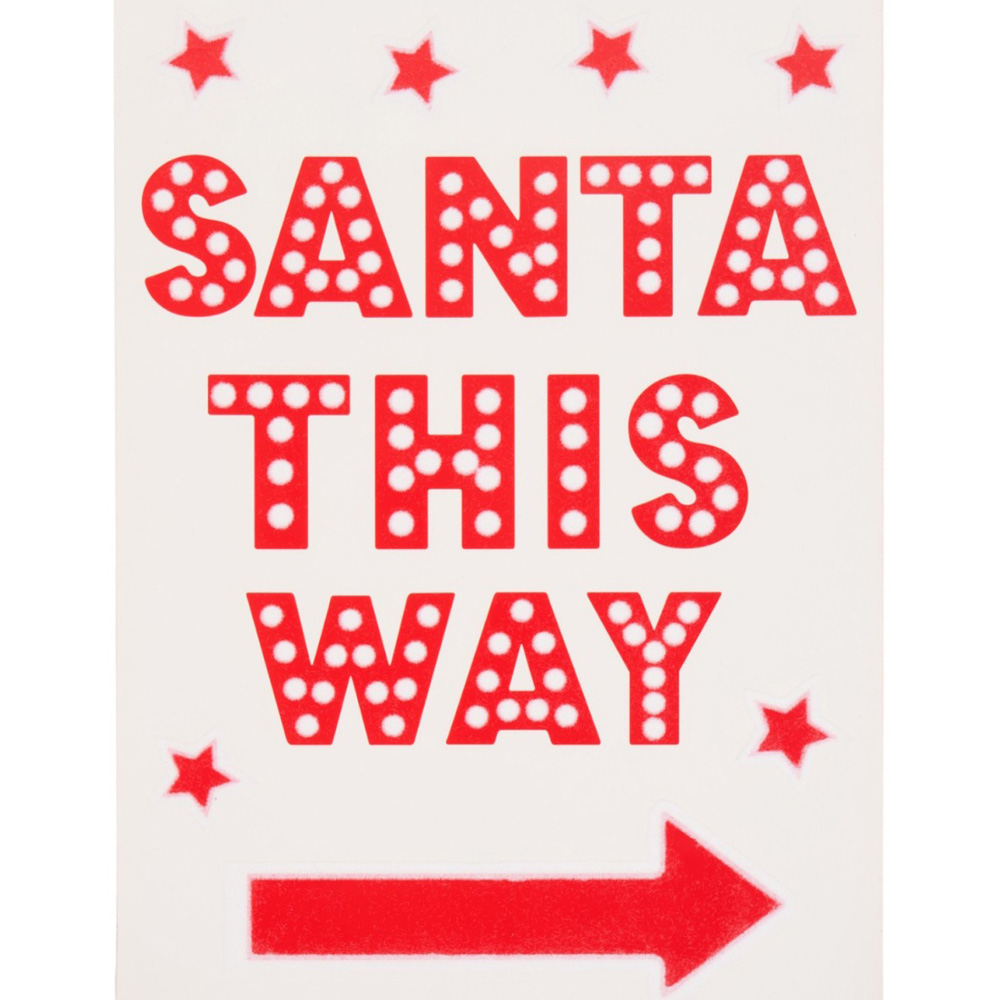 Santa Attention Sticker Image 5