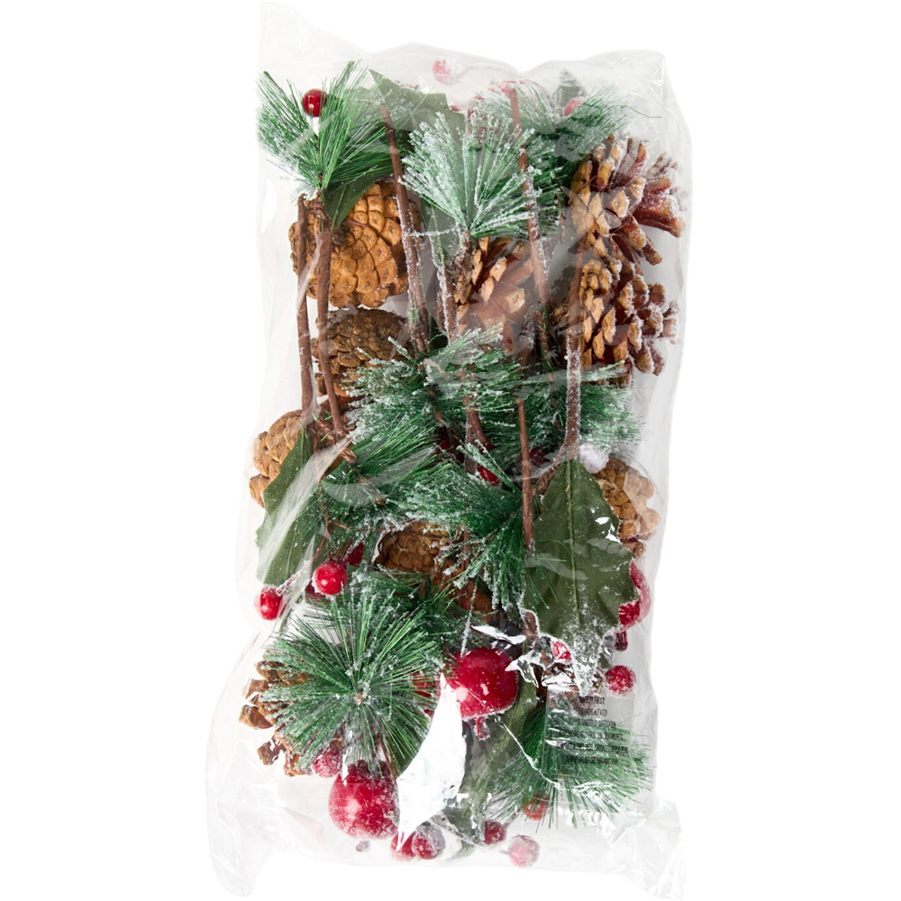 Pack of 10 Mini Frosted Berry Picks Image 1
