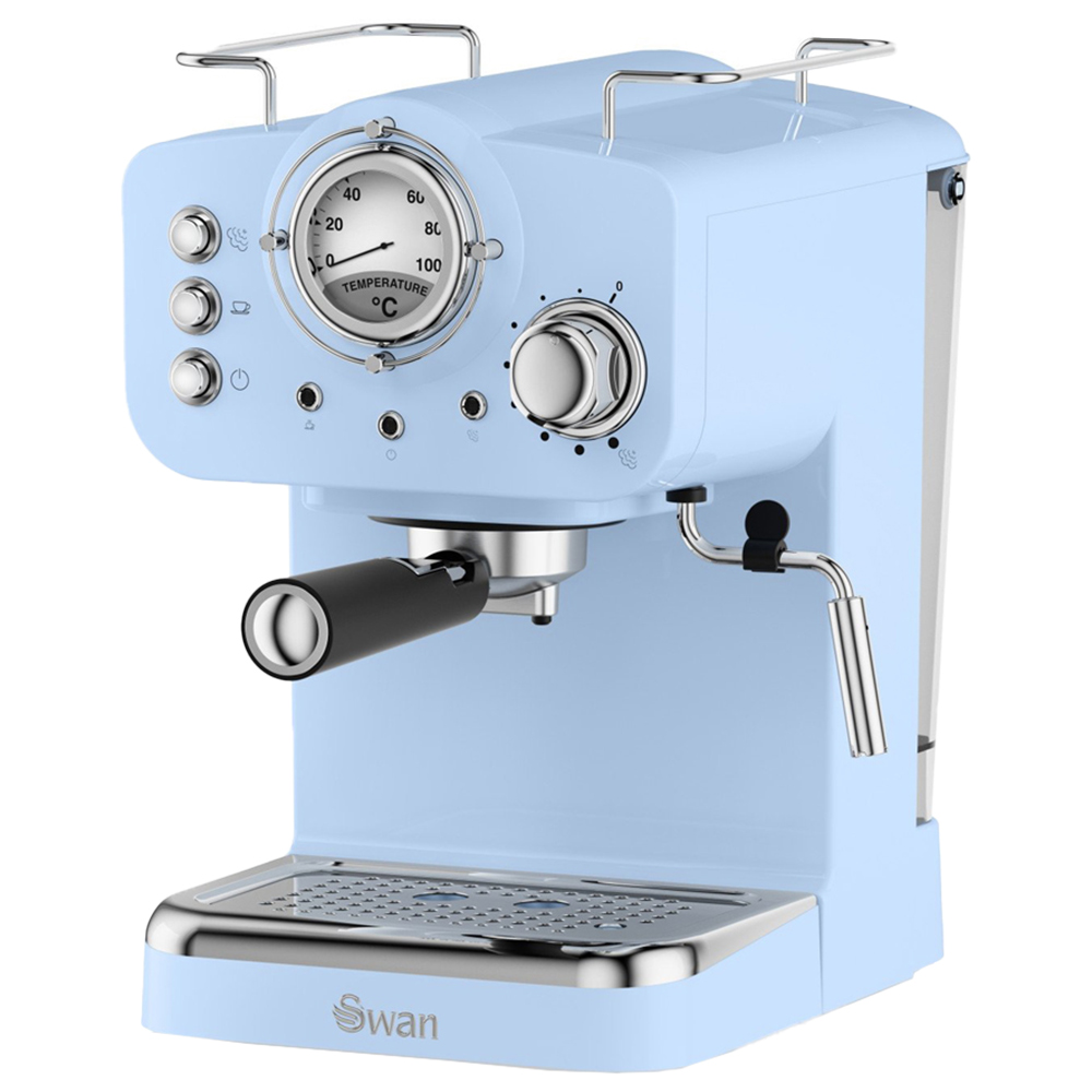 Swan SK22110BLN Blue Pump Espresso Coffee Machine 1100W Image 1