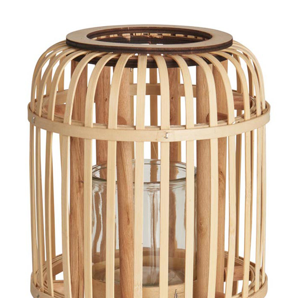 Wilko Bamboo Lantern on Stand Image 4