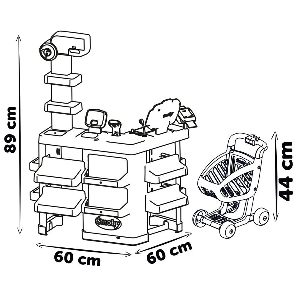 Smoby Maxi Supermarket Playset Blue Image 6