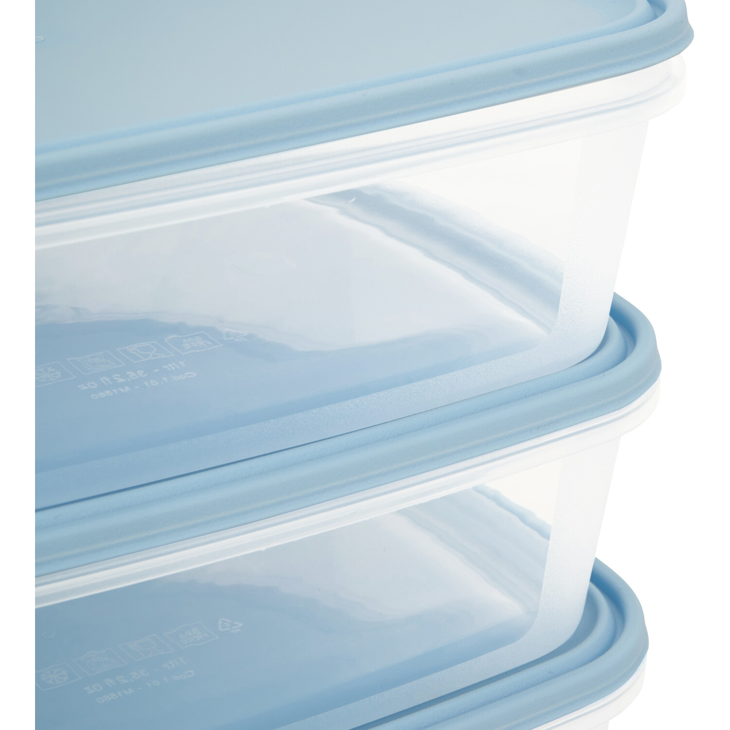 Set of 4 Everyday Food Boxes - Clear Image 4
