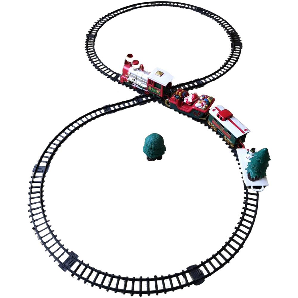 Samuel Alexander 20 Piece Light Up Christmas Santa's Musical Train Set Image 1