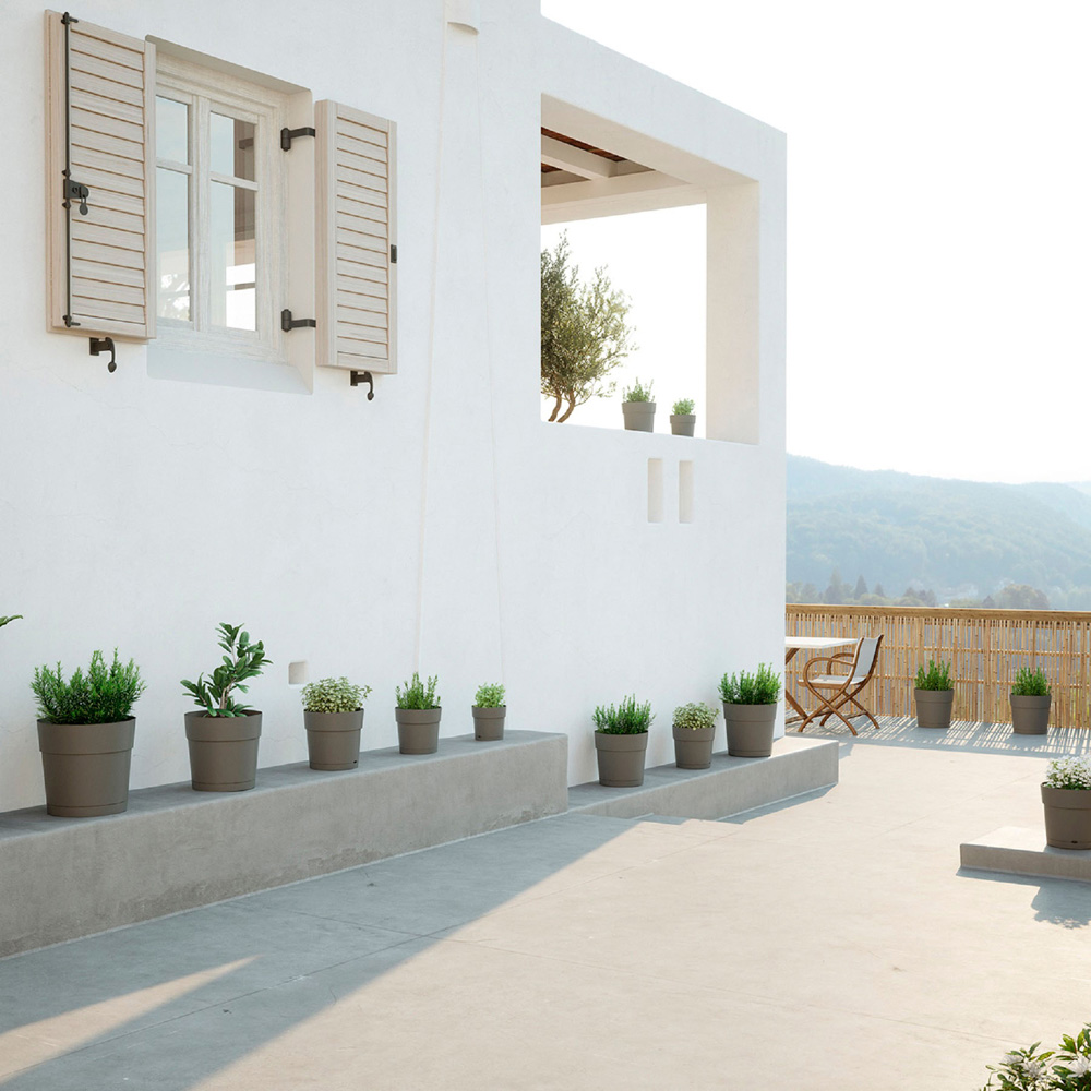 Artevasi Capri Taupe Wide Pot 40cm Image 2