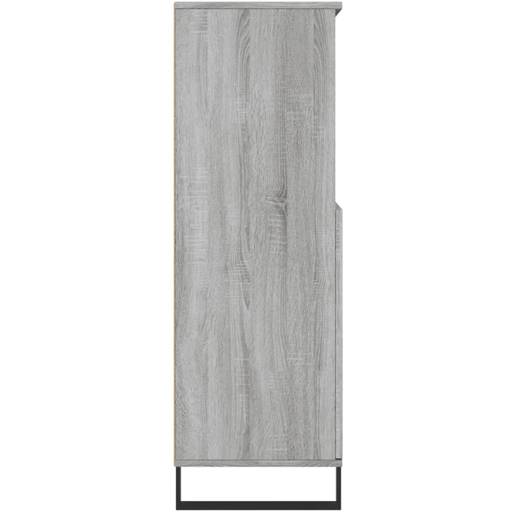 vidaXL 2 Door 2 Shelf Grey Sonoma Highboard Image 7