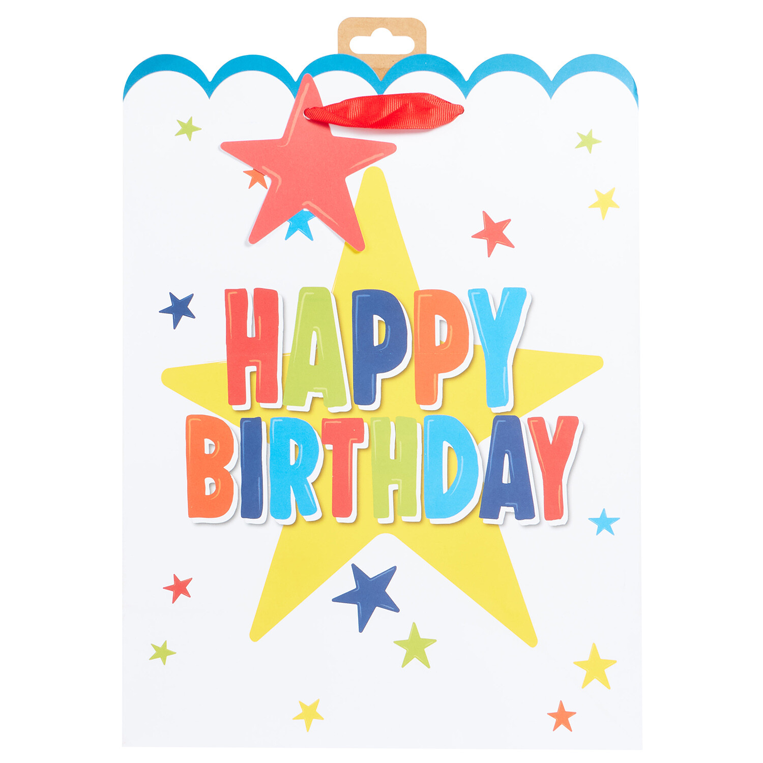 Pack of 2 Rainbow Bday Large Gift Bags Image 2