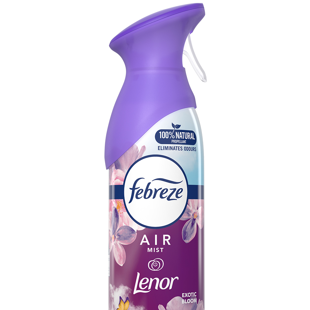Febreze Exotic Bloom Aerosol Air Freshener Spray Case of 6 x 300ml Image 3