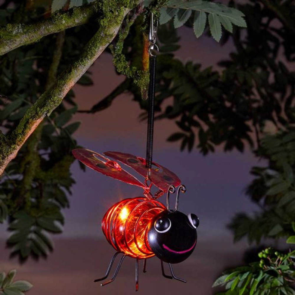 Garden Mile Hanging Lady Bug Solar LED Light 2 Pack Image 2