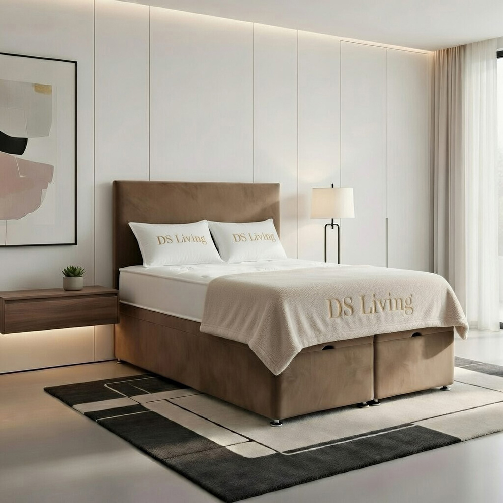 DS Living Prima Double Mink Plush Divan Bed Image 4