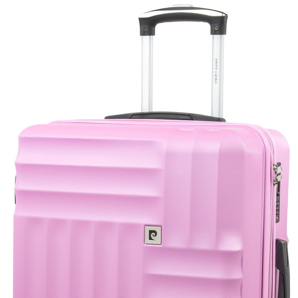Pierre Cardin Medium Pink Trolley Suitcase Image 2