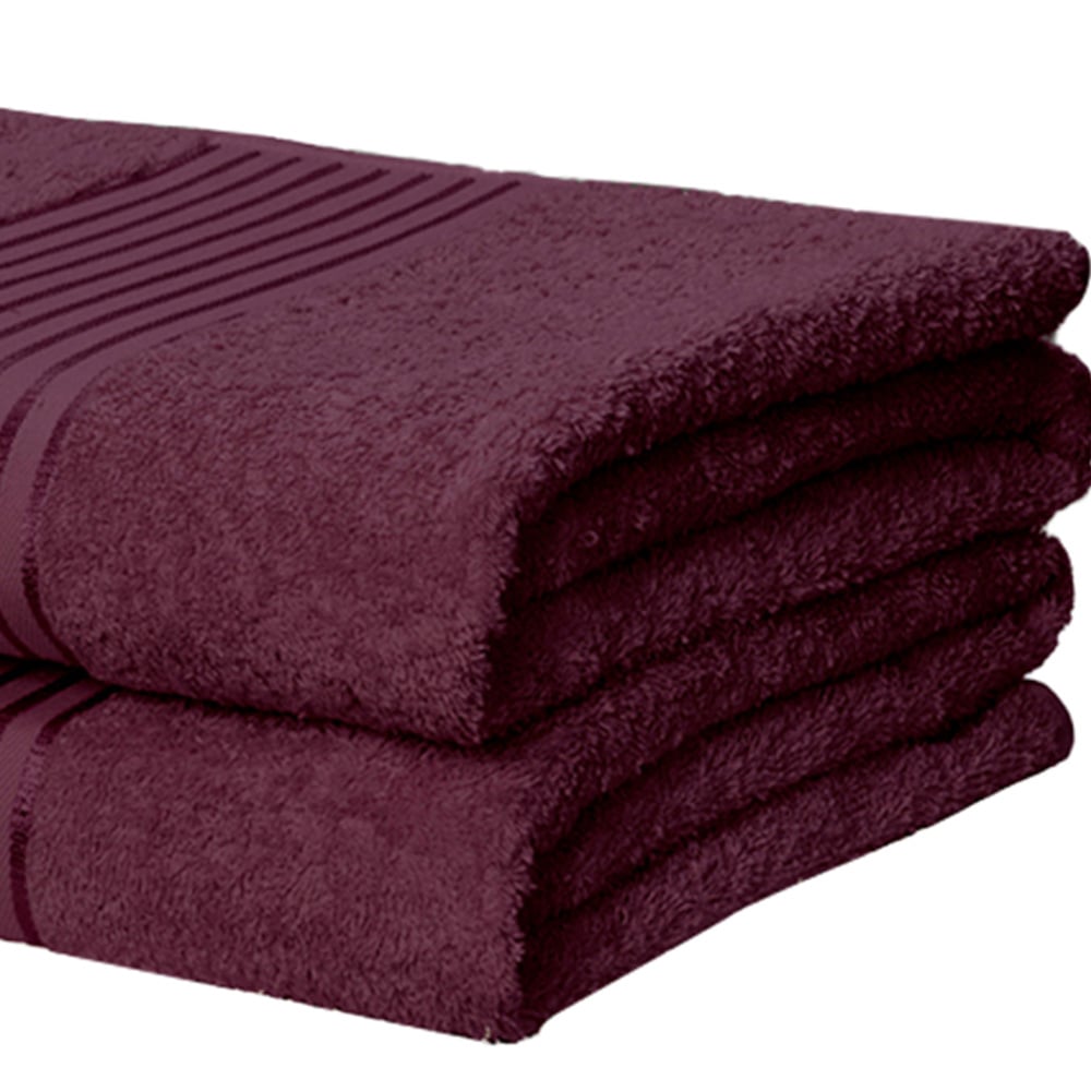Rapport Home Windsor Plum Cotton Face Cloth Image 3