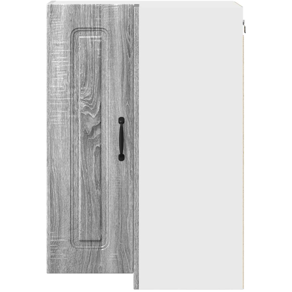 vidaXL 2 Door Grey Sonoma Kitchen Wall Corner Cabinet Image 4