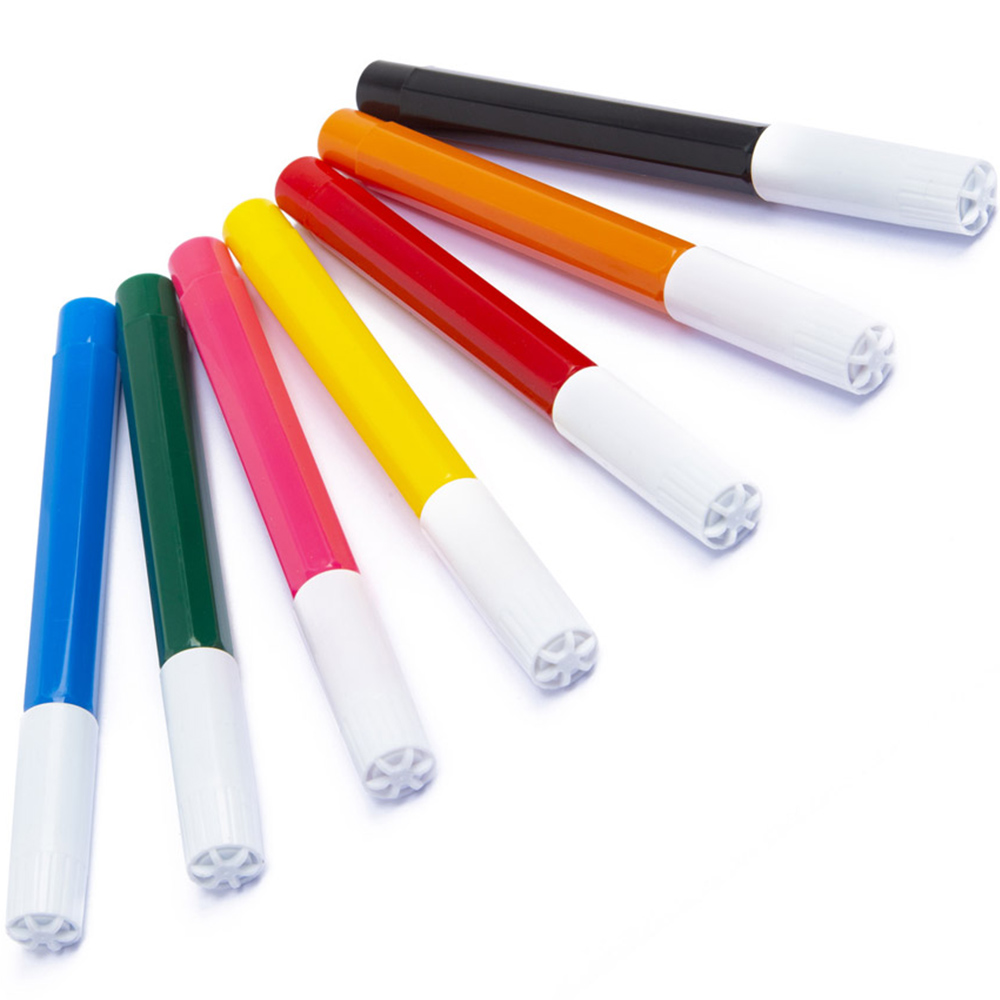 Grafix Jumbo Coloured Marker Pens 7 Pack Image 2