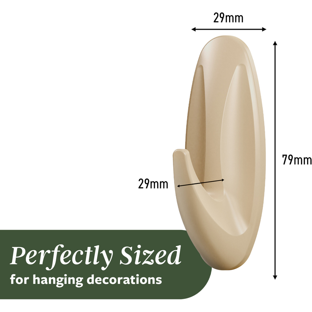 Pack of 4 Command Medium Designer Hooks Latte Image 9