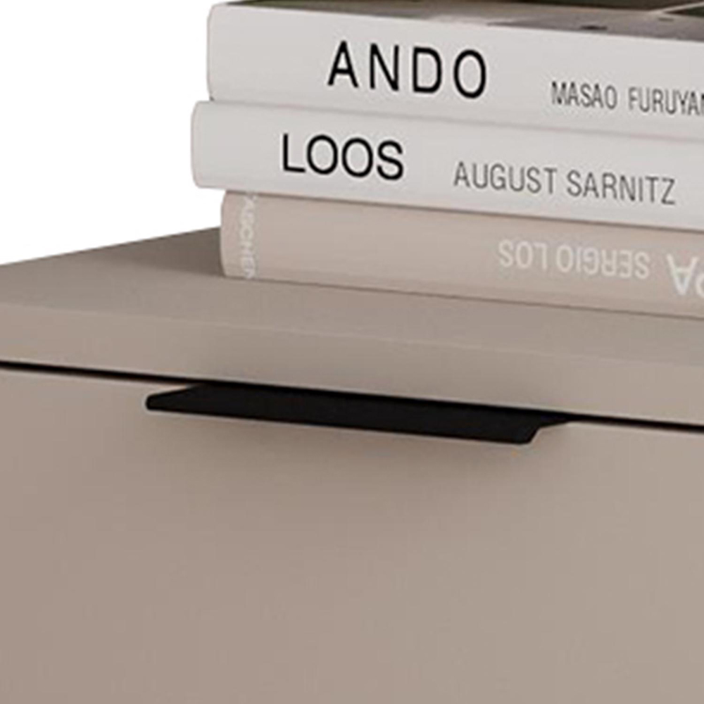 FWStyle Pal Single Drawer Single Shelf Sandstone Bedside Table Image 3