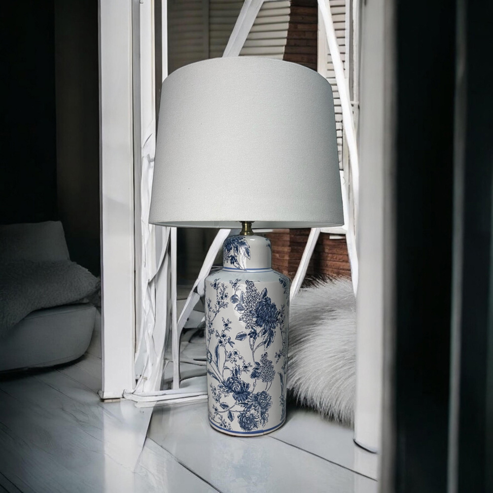Acacia Home Ceramic Table Lamp with Shade 49cm Image 2