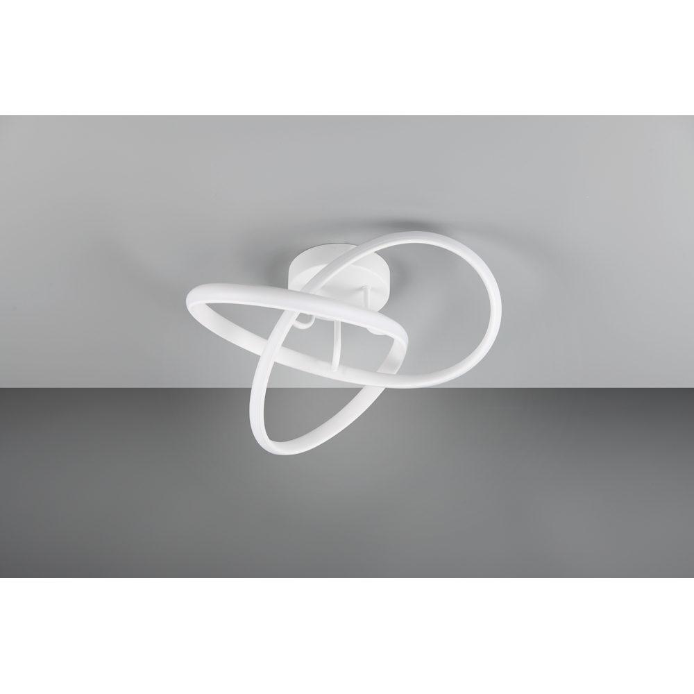 TRIO Meo Matt White LED Ceiling Light Image 4