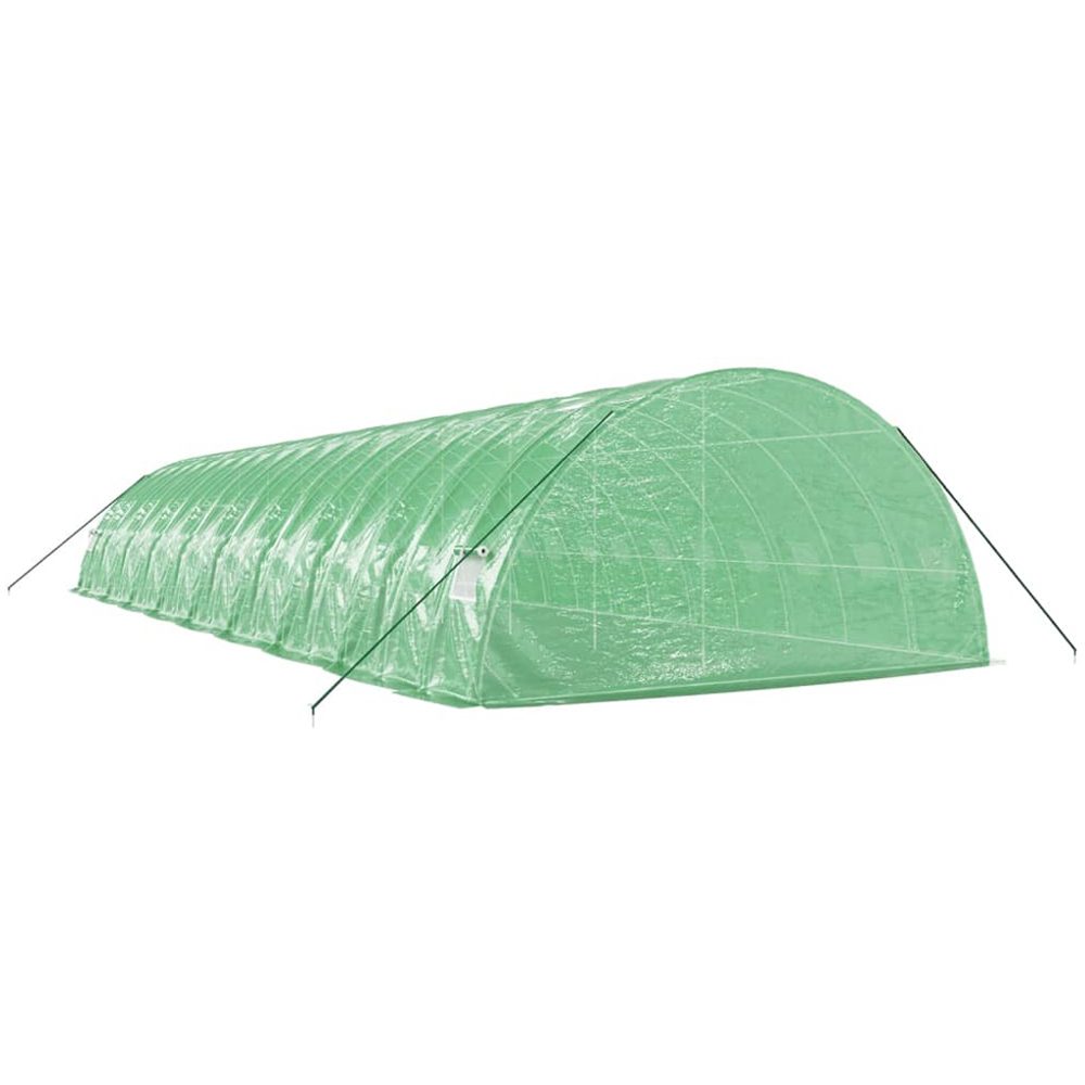 vidaXL Green Polyethylene Galvanised Steel Frame 59 x 19.6ft Greenhouse Image 2