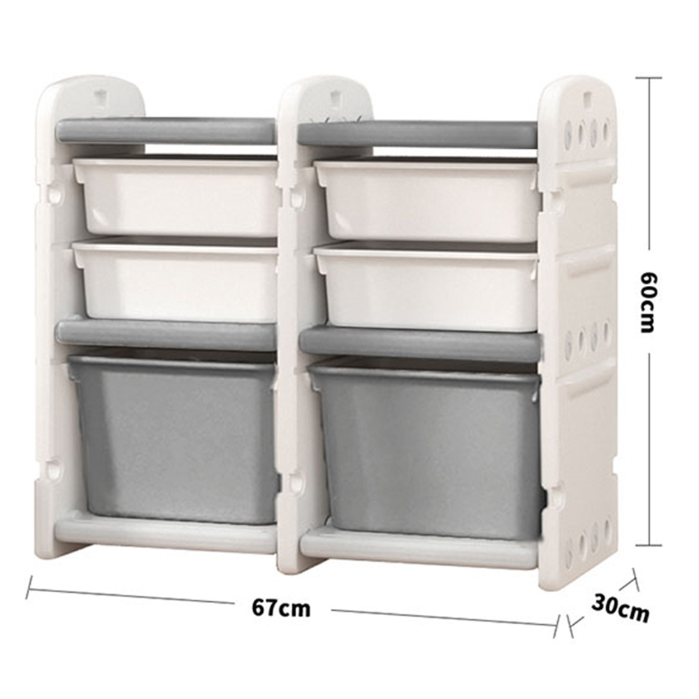 H&O Direct 6 Compartment Kids Storage Cabinet Image 5