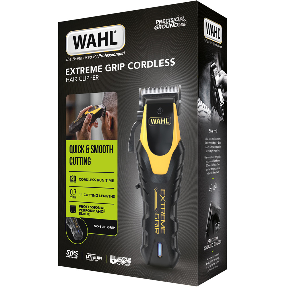 Wahl Extreme Grip Lithium Ion Cordless Hair Clipper Kit Image 6