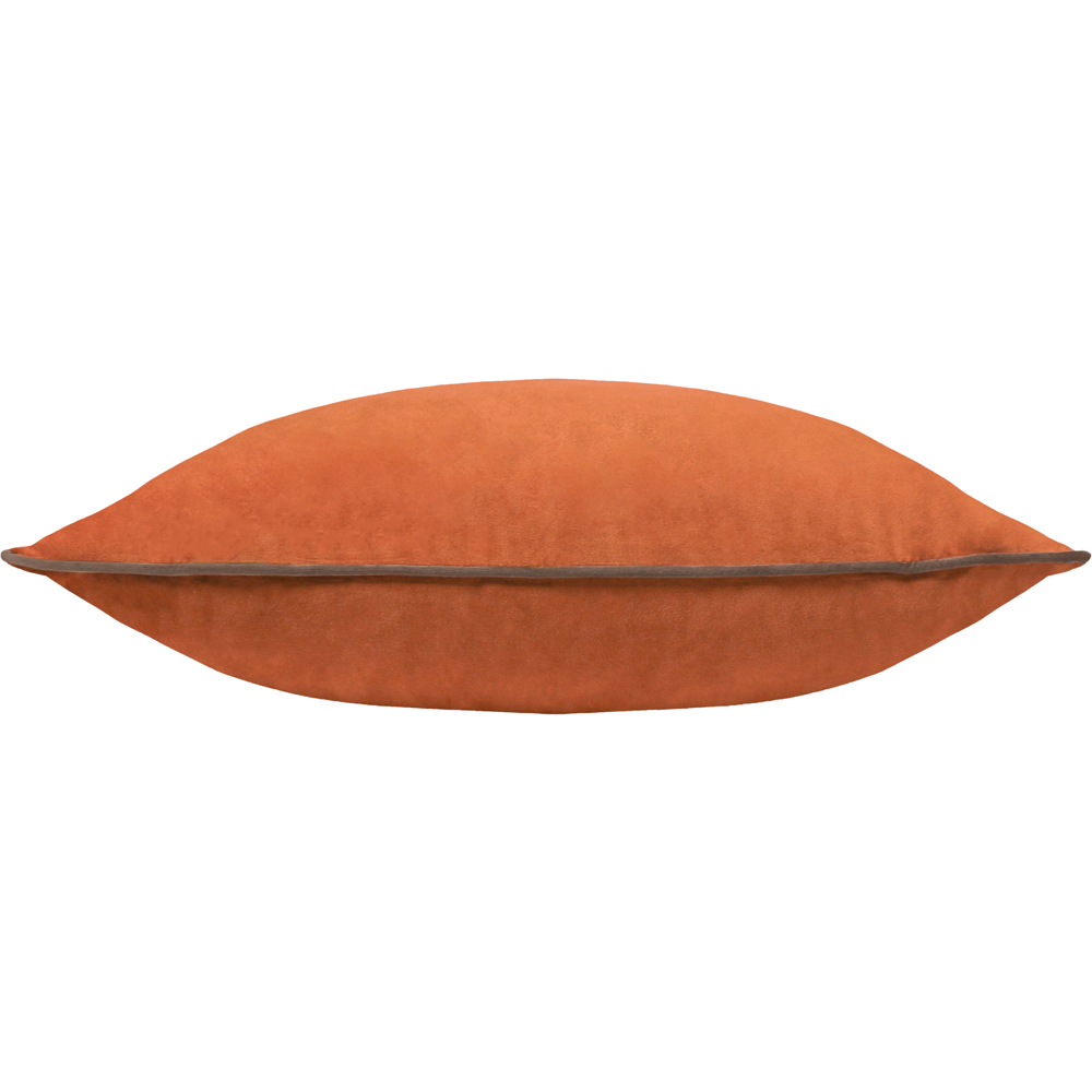 Furn Meridian Pumpkin and Mocha Velvet Cushion 45 x 45cm Image 3