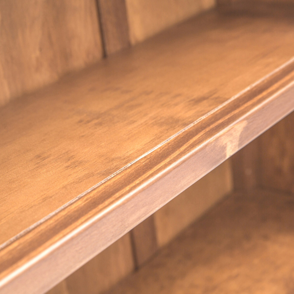 Tirolo 3 Shelf Light Brown Lacquered Bookcase Image 7