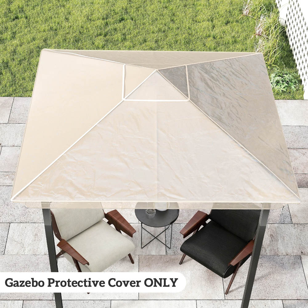 Outsunny 2 x 2m Clear Waterproof Gazebo Protective Cover Image 8