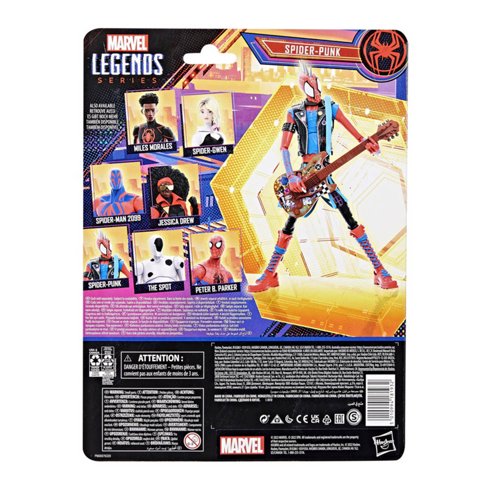 Marvel Legend Series Spiderman Across the Spiderverse 6inch Spider-Punk Image 6