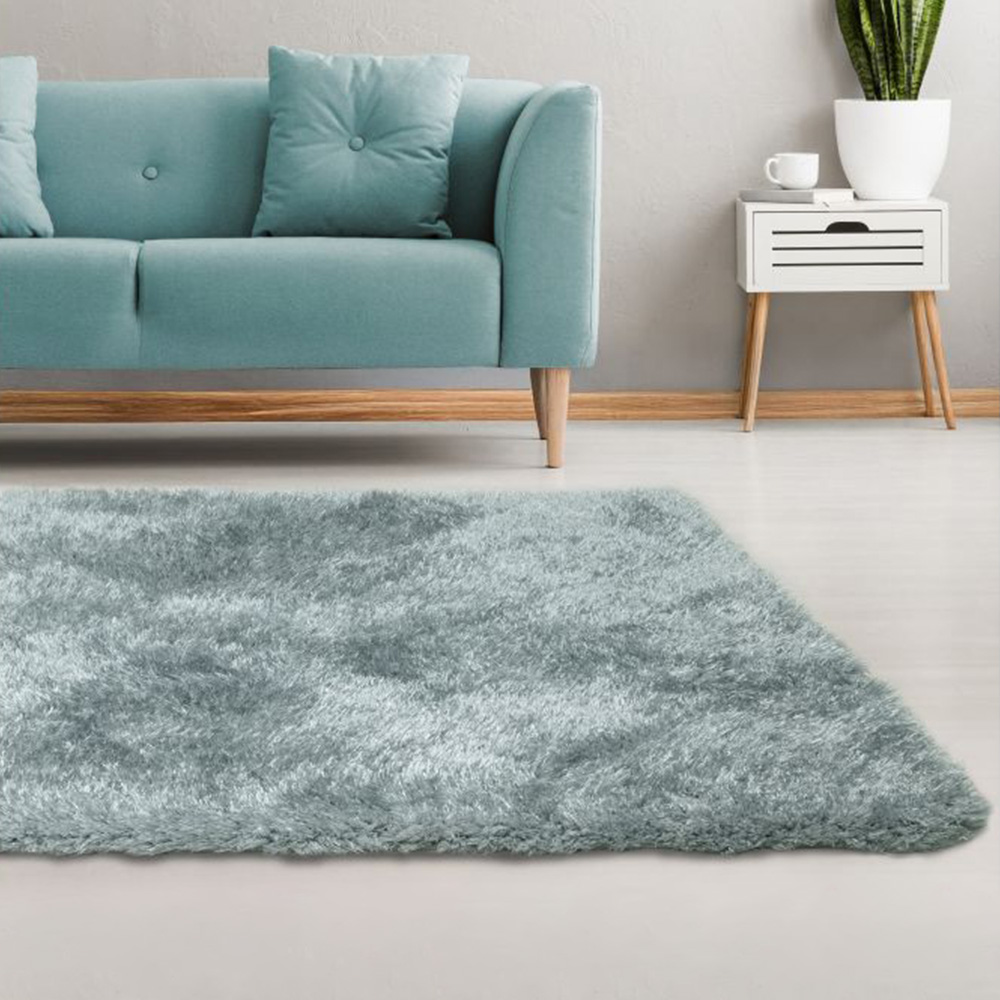 Homemaker Opulence Duck Egg Shaggy Rug 200 x 290cm Image 1