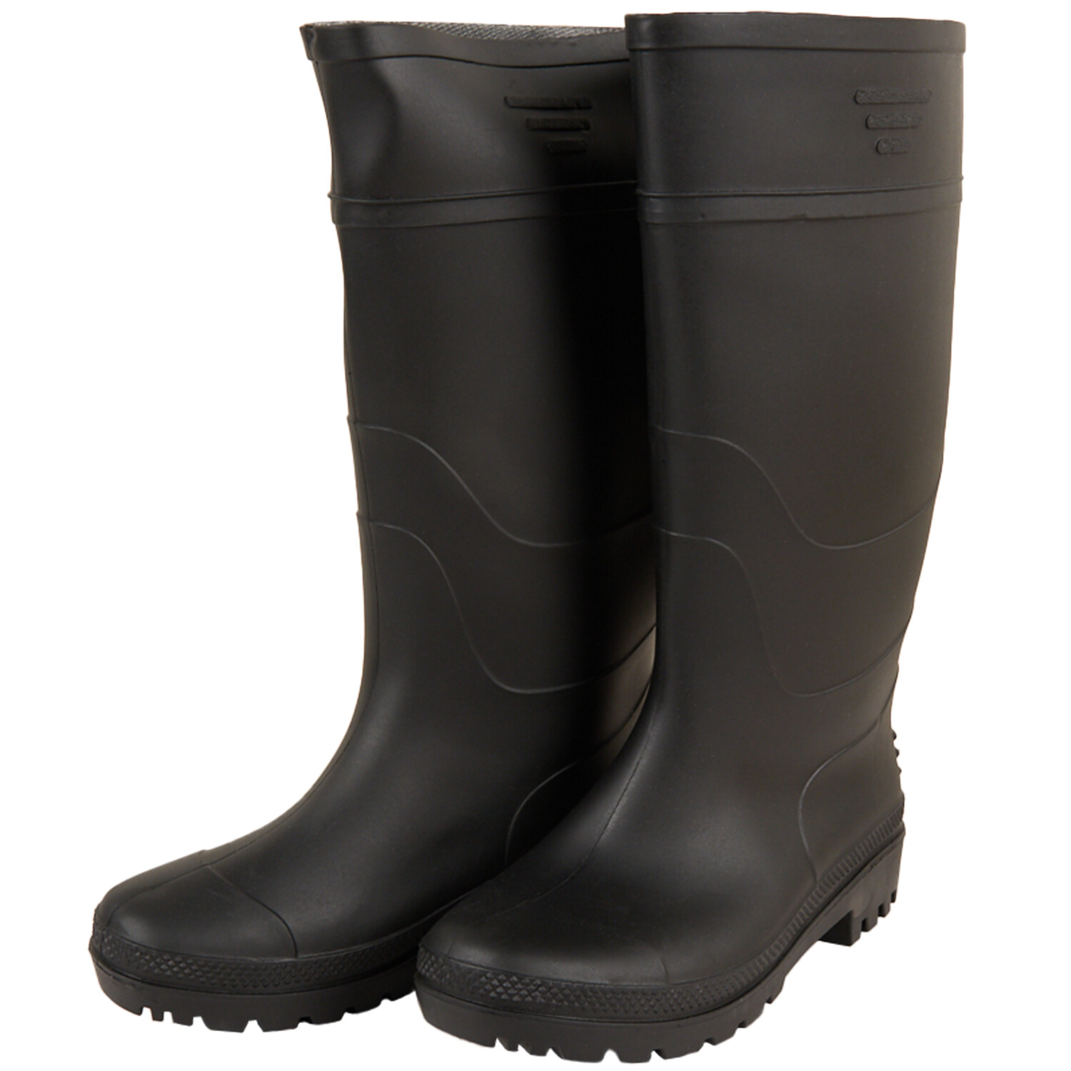Black Adult Wellingtons - Black / Size 10 Image 1