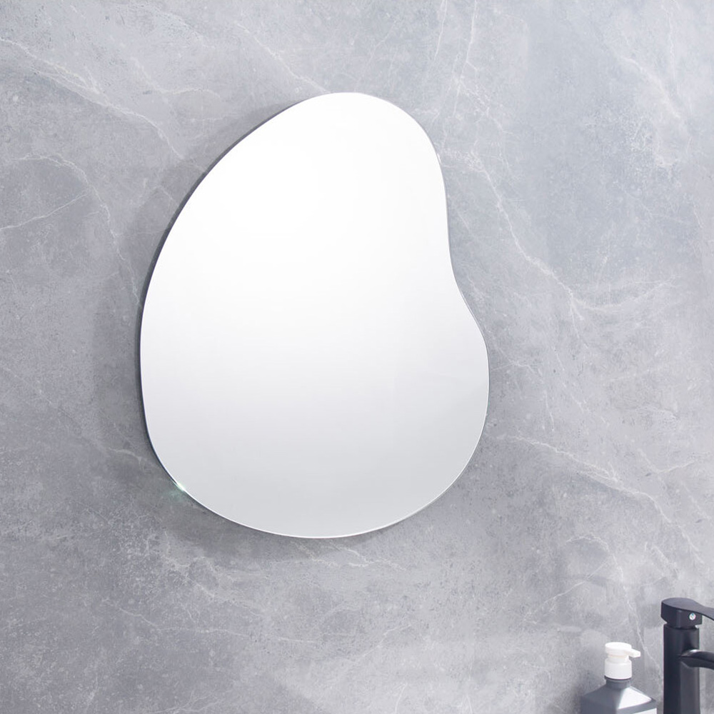Pebble Bathroom Mirror 40 x 35cm Image 2