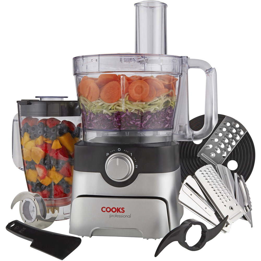 Cooks Professional G3485 Black and Silver 1000W Food Processor Image 5